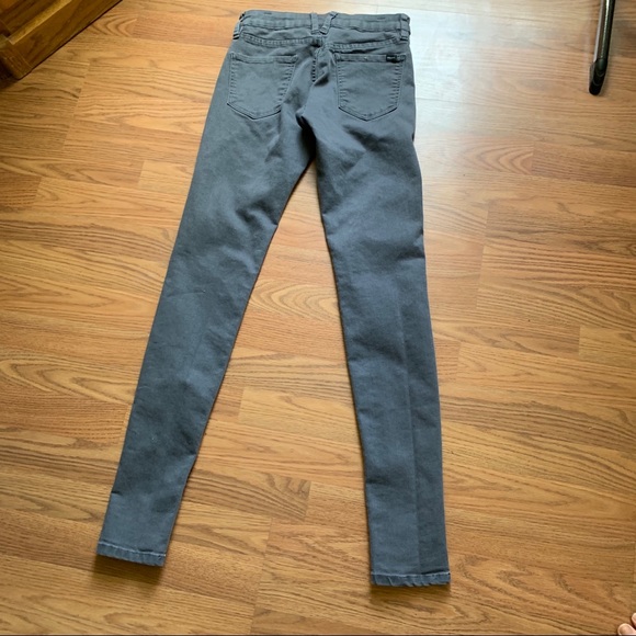 Plain grey low rise jeans - Picture 2 of 3